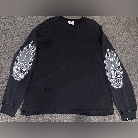 NWOT Warren Lotas Hand Painted Long Sleeve - Picture 2 of 11